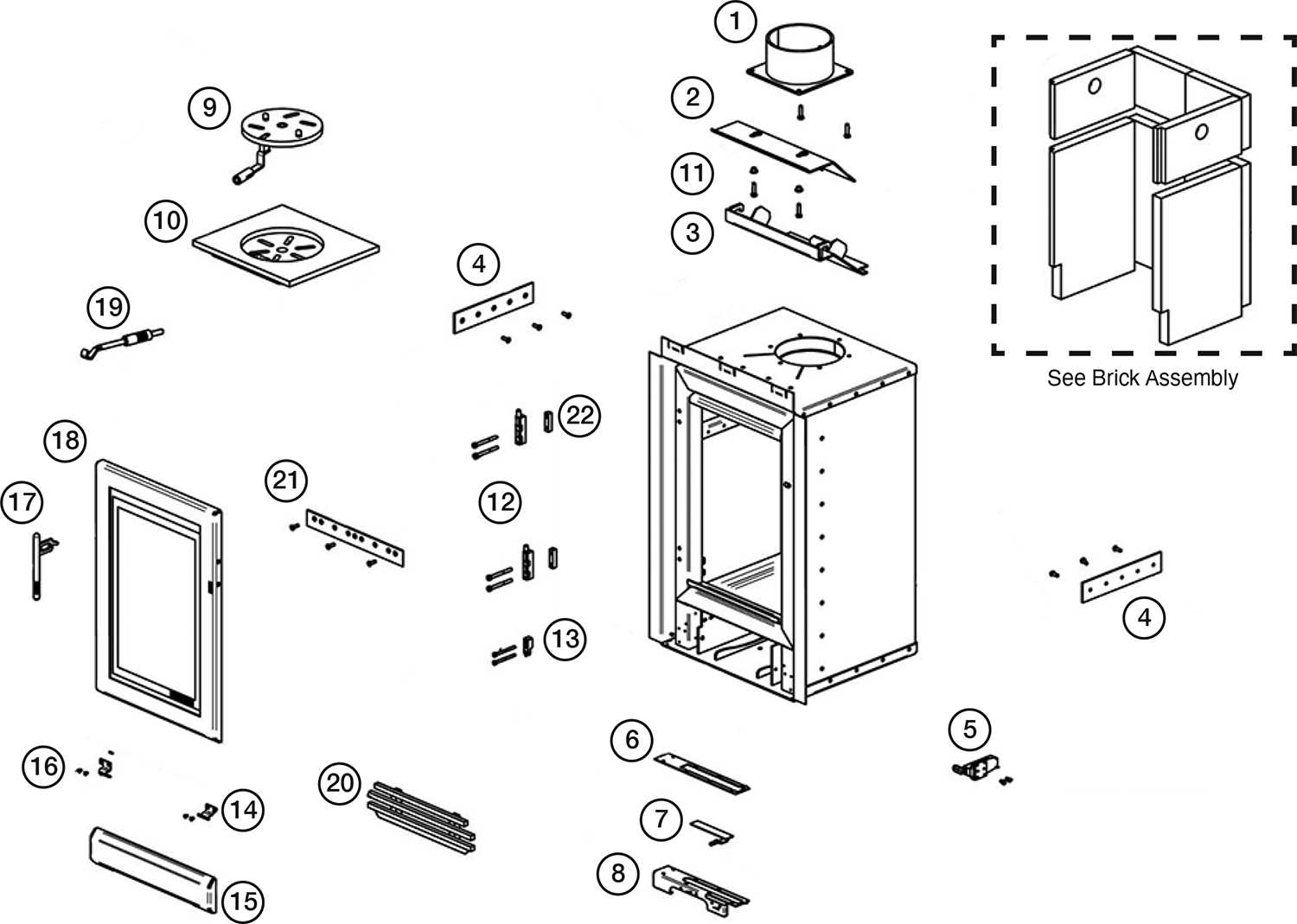 mini fridge parts diagram