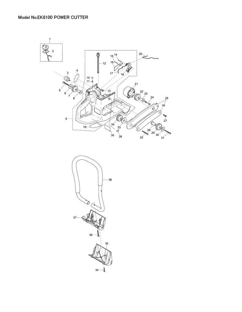 makita ek8100 parts diagram