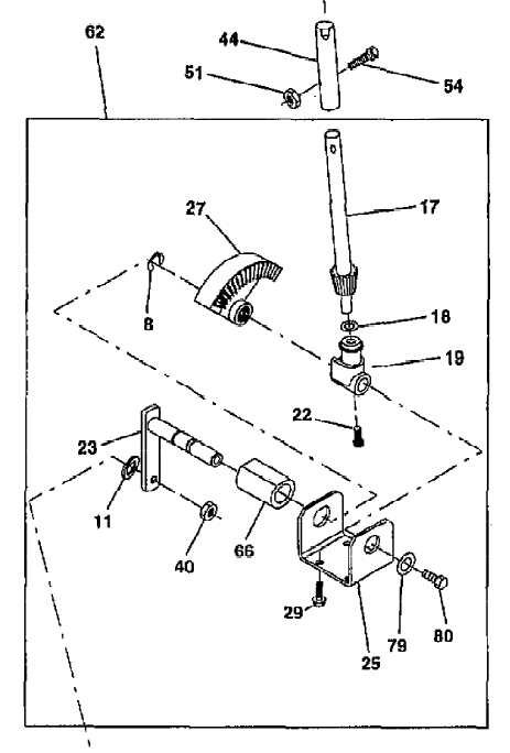 craftsman riding mower steering parts diagram