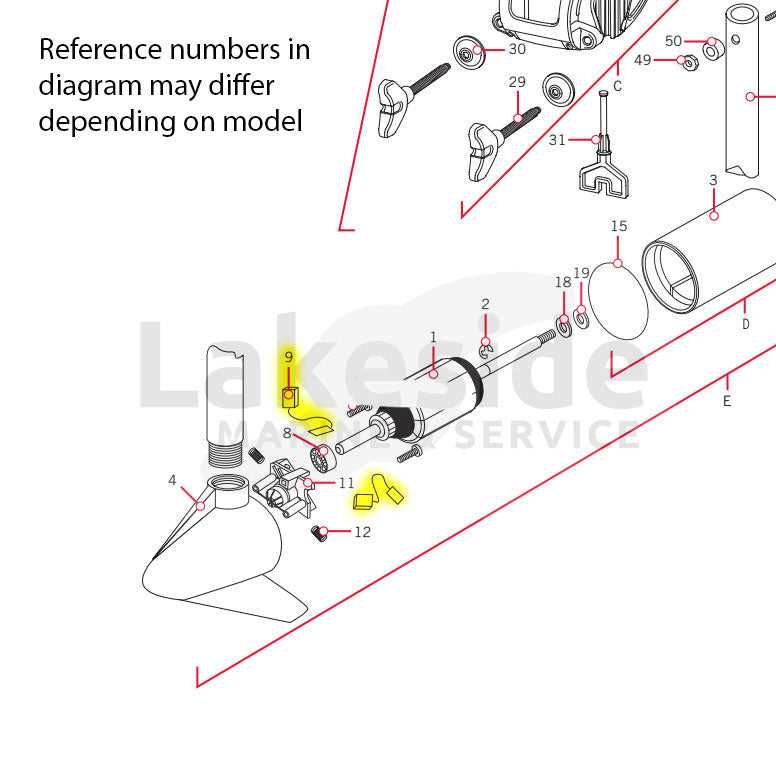 minn kota endura 50 parts diagram