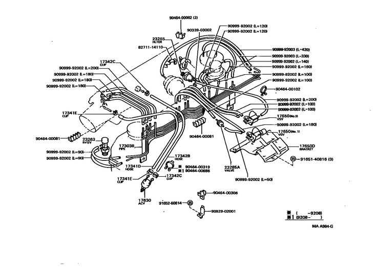 toyota pickup parts diagram