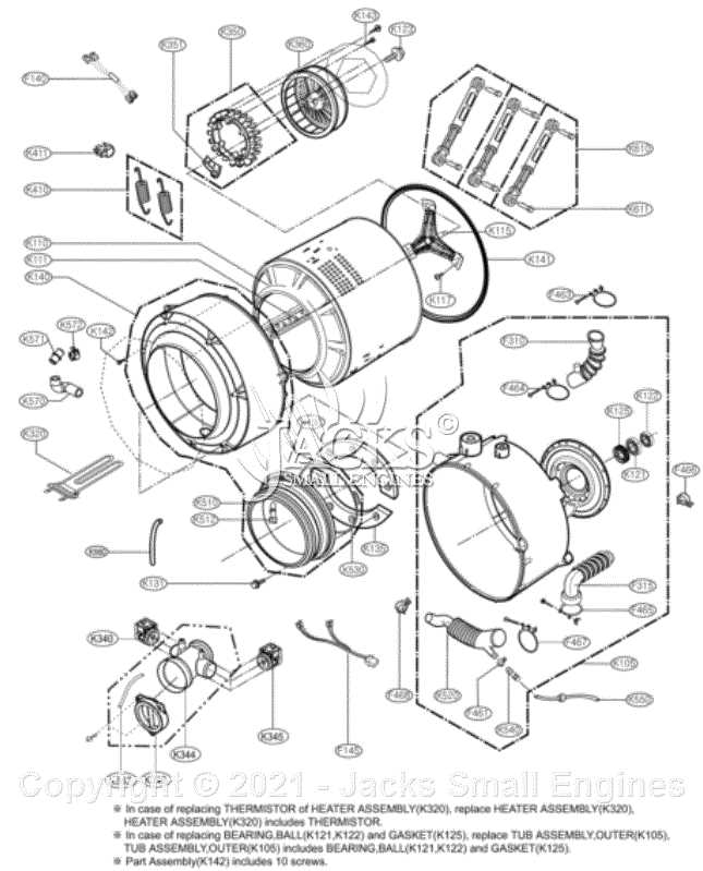 lg tromm washing machine parts diagram