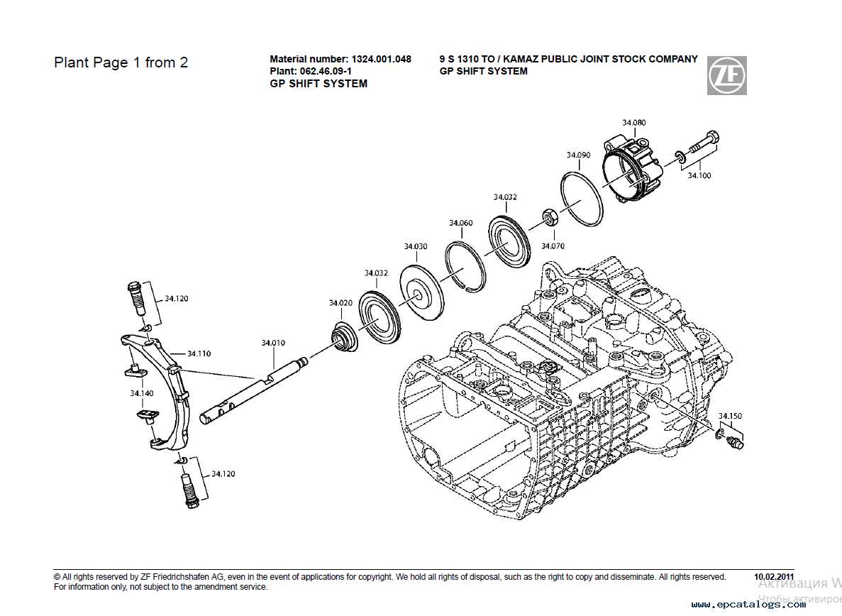 zf transmission parts diagram