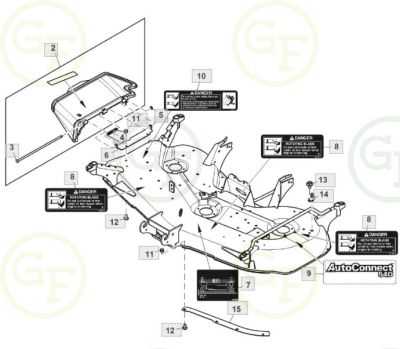 john deere 54 mower deck parts diagram