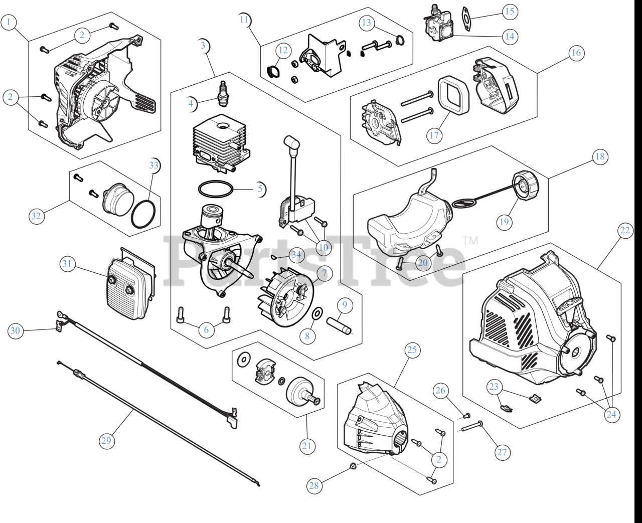 craftsman weedwacker 32cc parts diagram