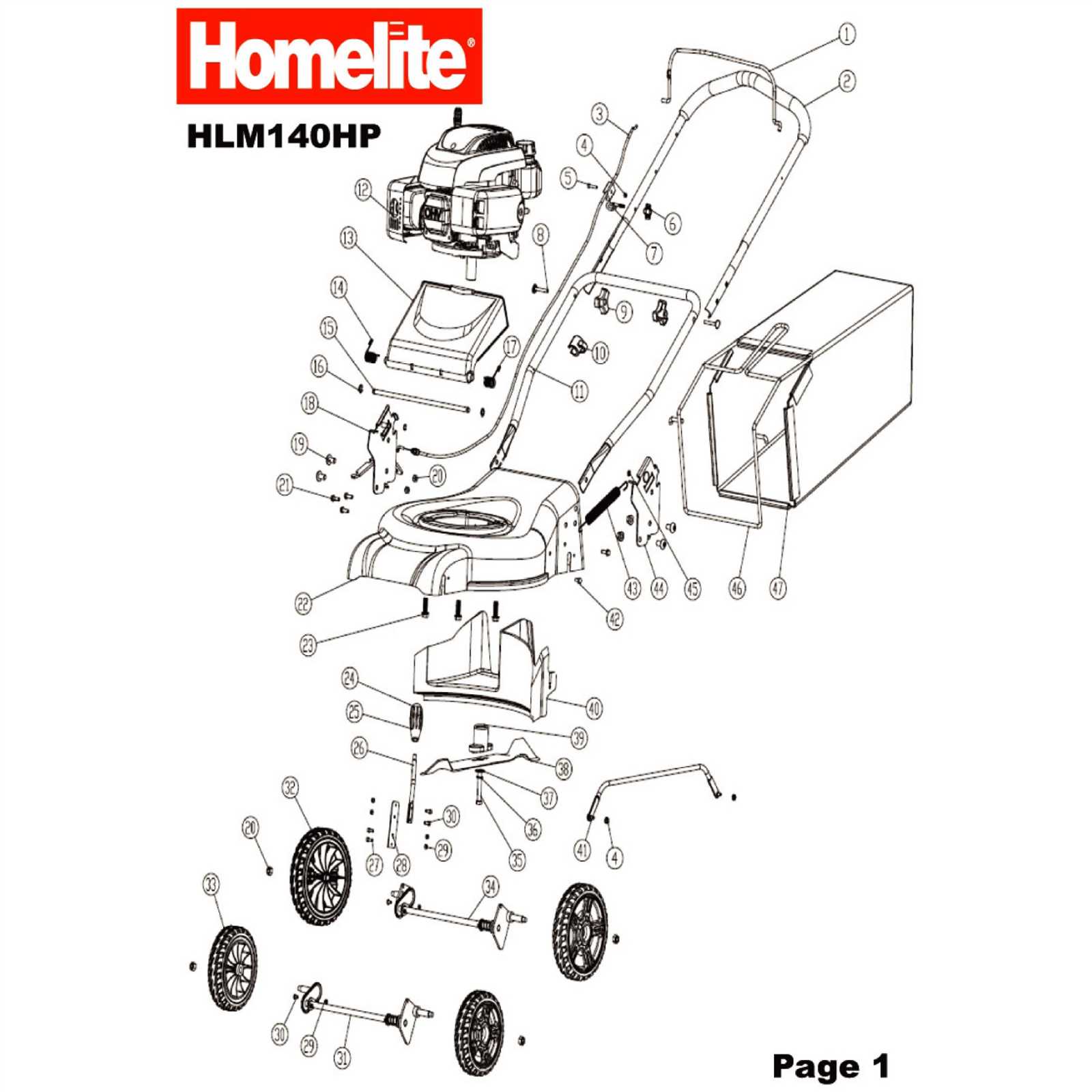 homelite pressure washer parts diagram