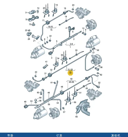 audi engine parts diagram