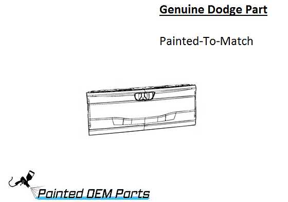 chevy avalanche tailgate parts diagram