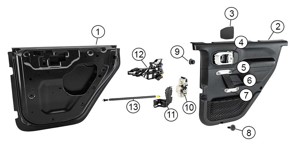 jeep gladiator parts diagram