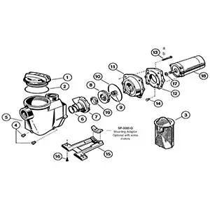 hayward super pump 1.5 hp parts diagram