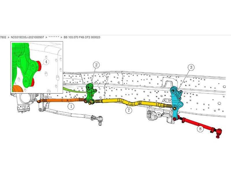 steering linkage f250 steering parts diagram