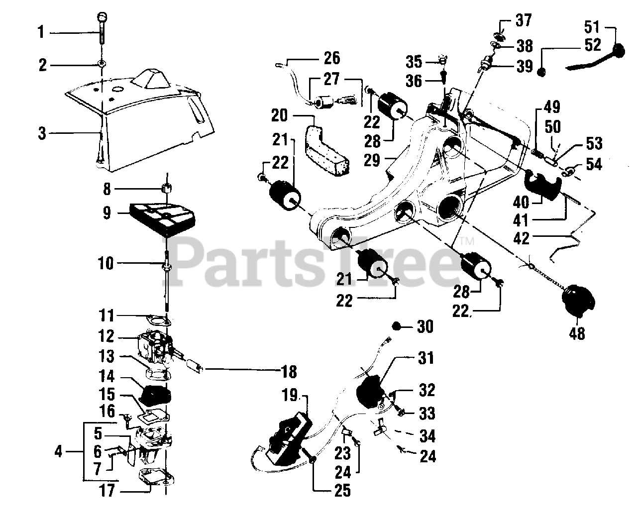 poulan chainsaw parts diagram