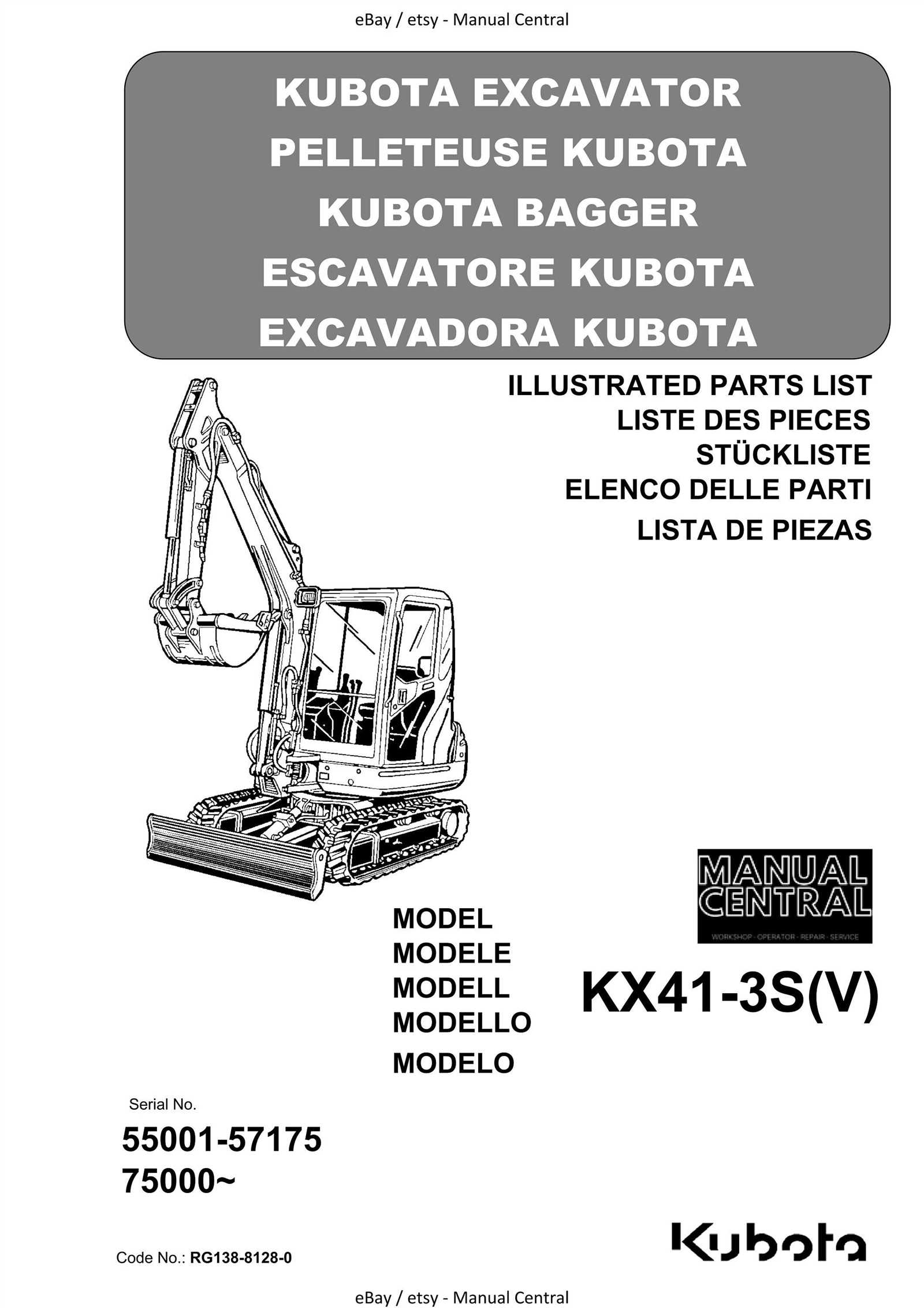 kubota kx41 3 parts diagram