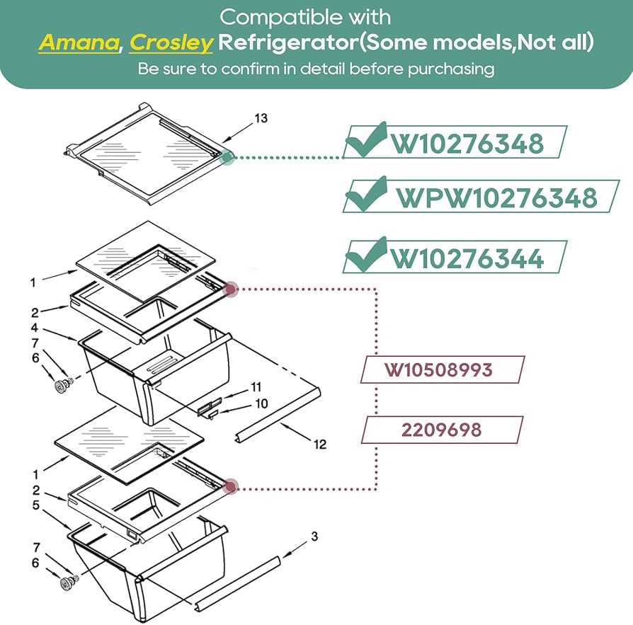 amana refrigerator parts diagram