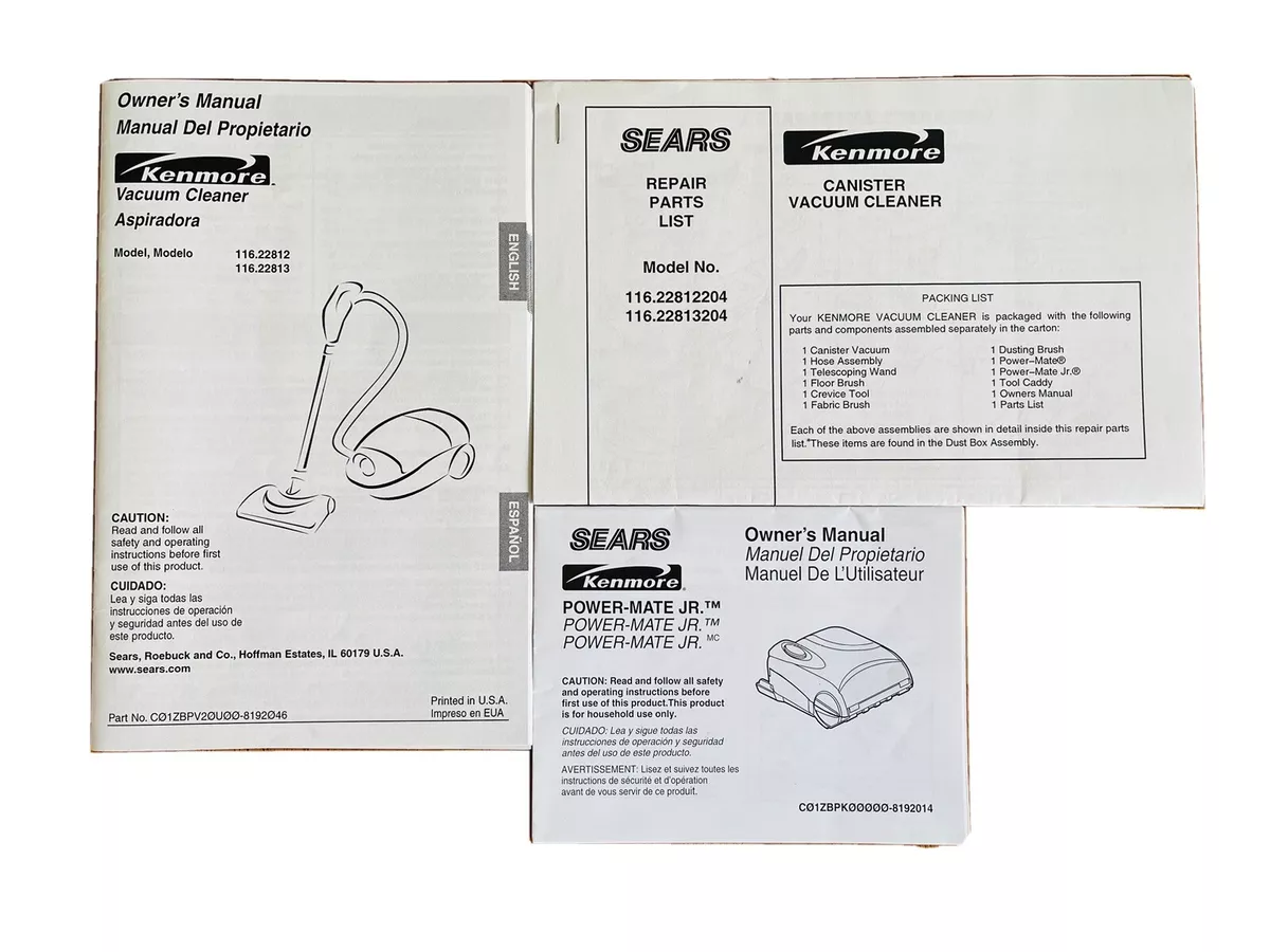 kenmore vacuum parts diagram