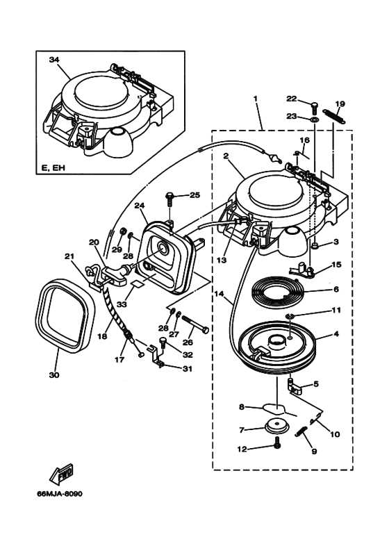 mercury 15 hp 4 stroke outboard parts diagram