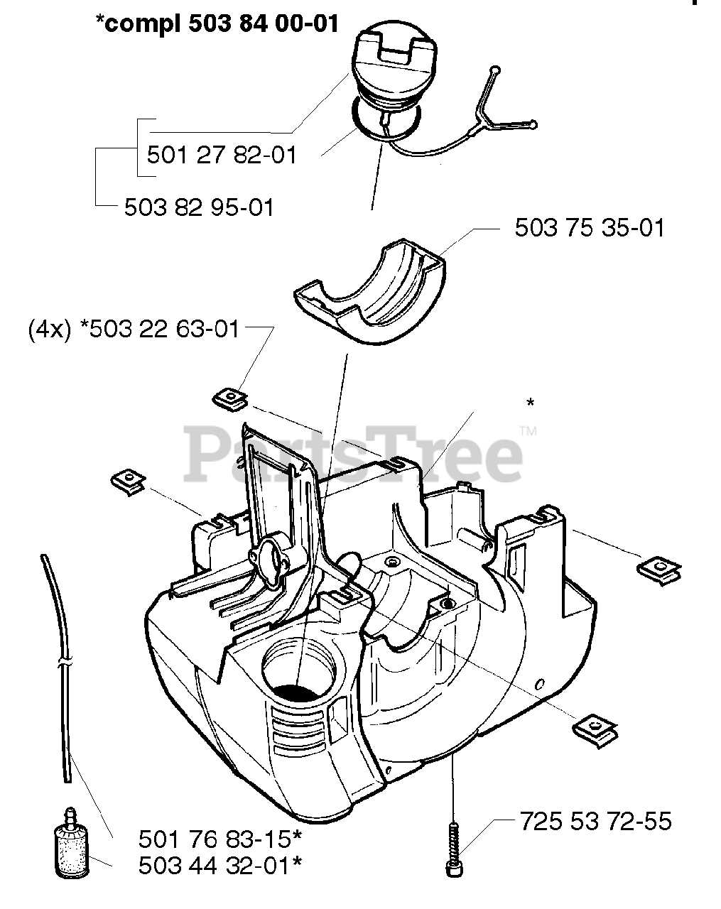 husqvarna 225l parts diagram