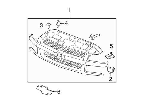 2004 chevy avalanche parts diagram