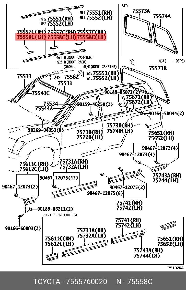 car body parts names diagram