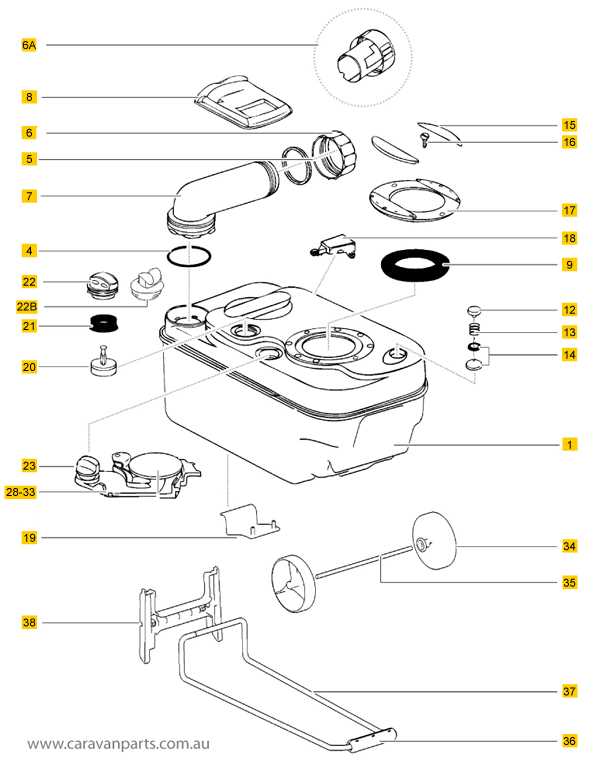 thetford c402 parts diagram