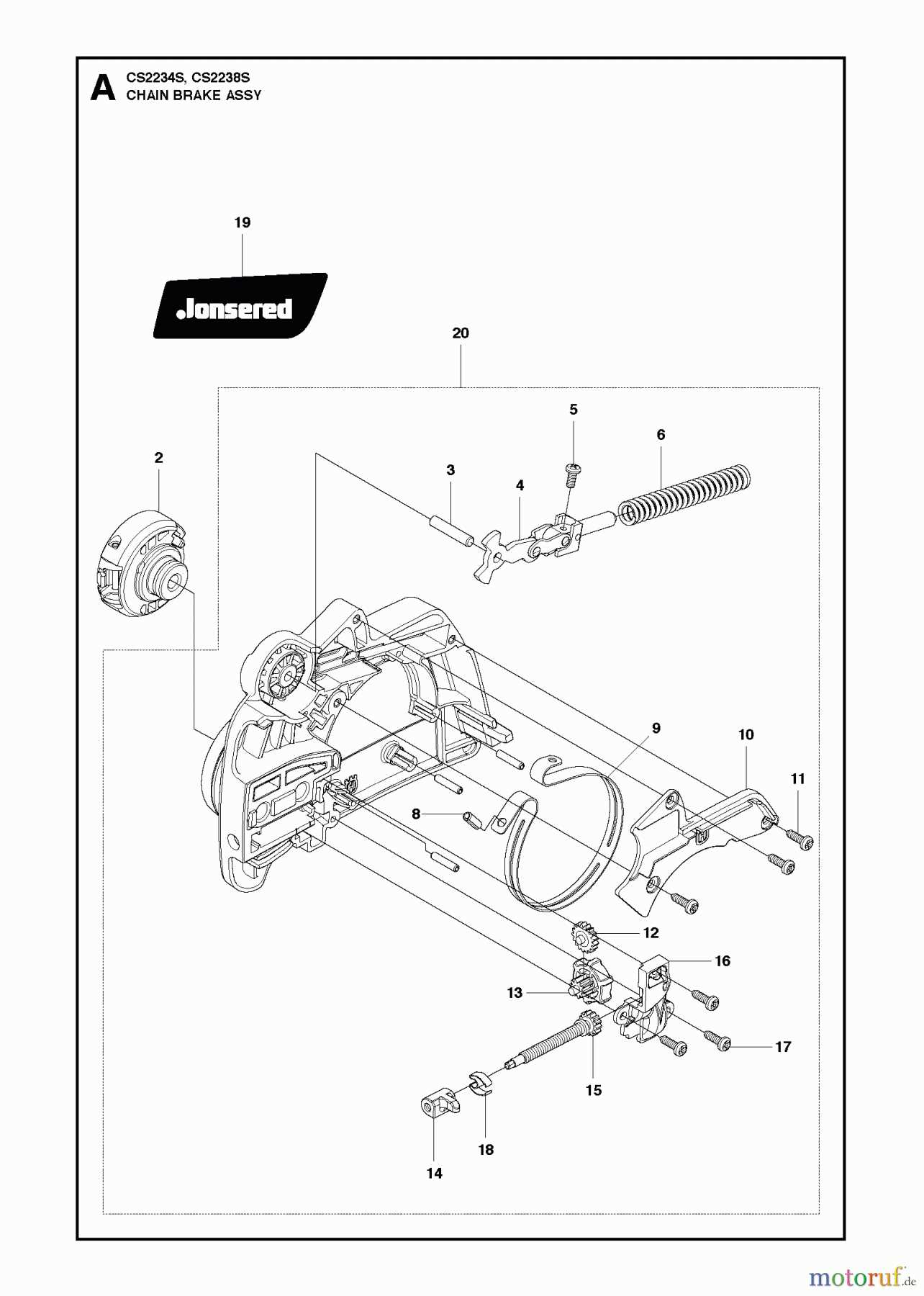 jonsered 525 chainsaw parts diagram