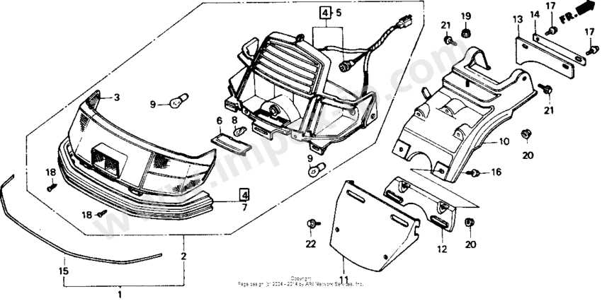 honda elite 80 parts diagram