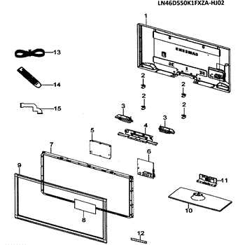 tv parts diagram