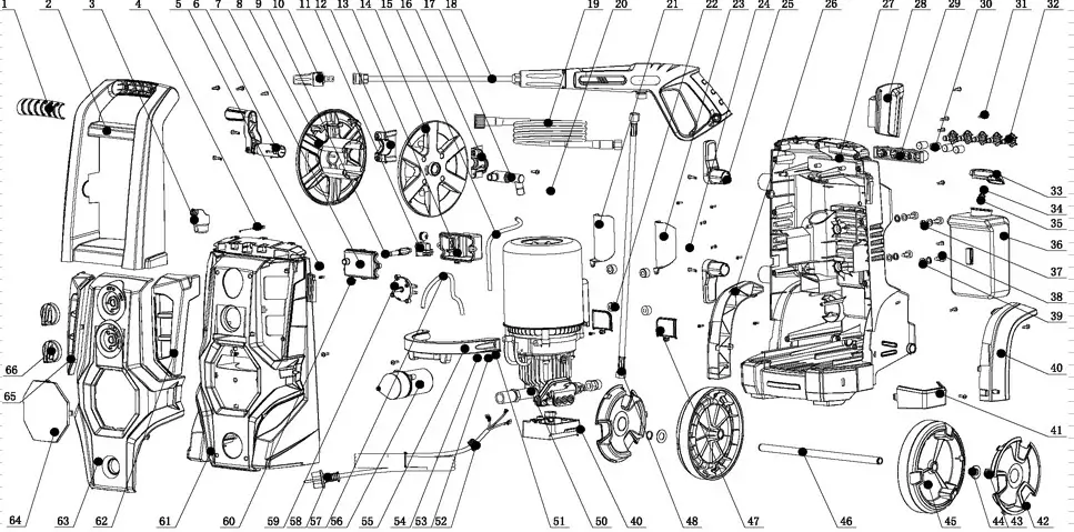 greenworks pressure washer parts diagram