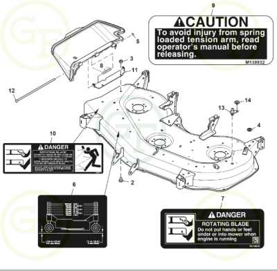 48c mower deck parts diagram