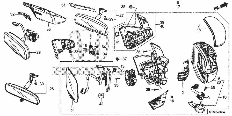 2018 honda pilot parts diagram