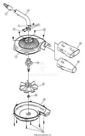 troy bilt blower parts diagram