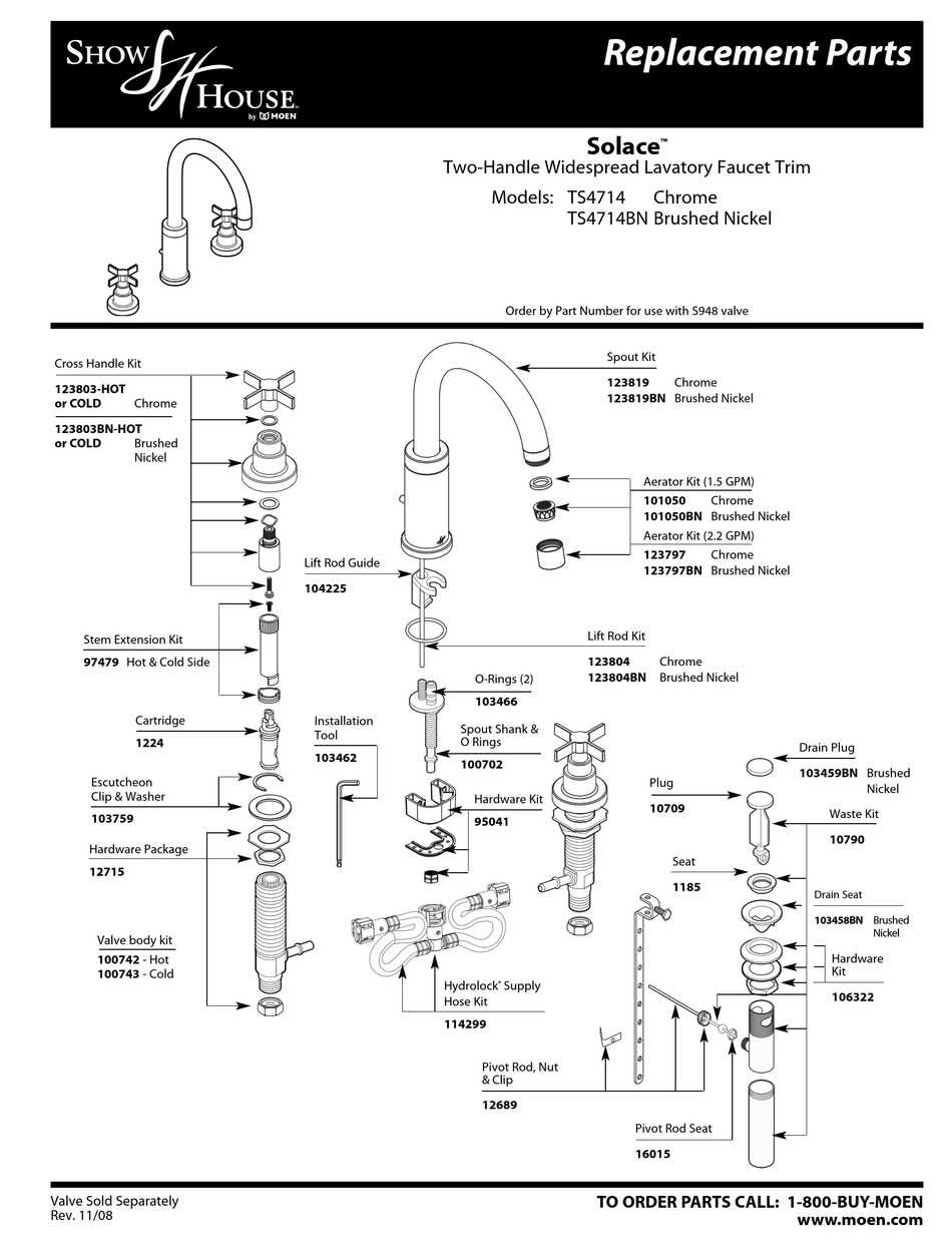 old moen kitchen faucet parts diagram