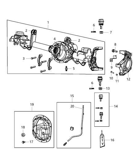 jeep wrangler front end parts diagram