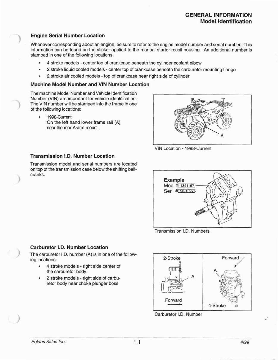 1999 polaris sportsman 335 parts diagram