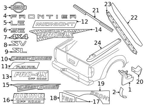 2007 nissan frontier parts diagram