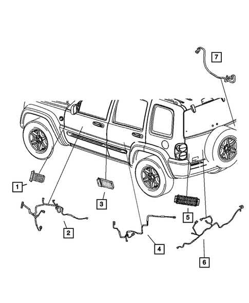 2006 jeep liberty body parts diagram