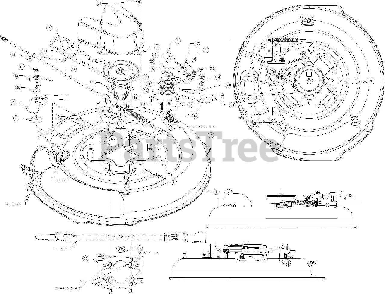 craftsman 30 inch riding mower parts diagram