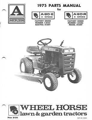 wheel horse tractor parts diagram