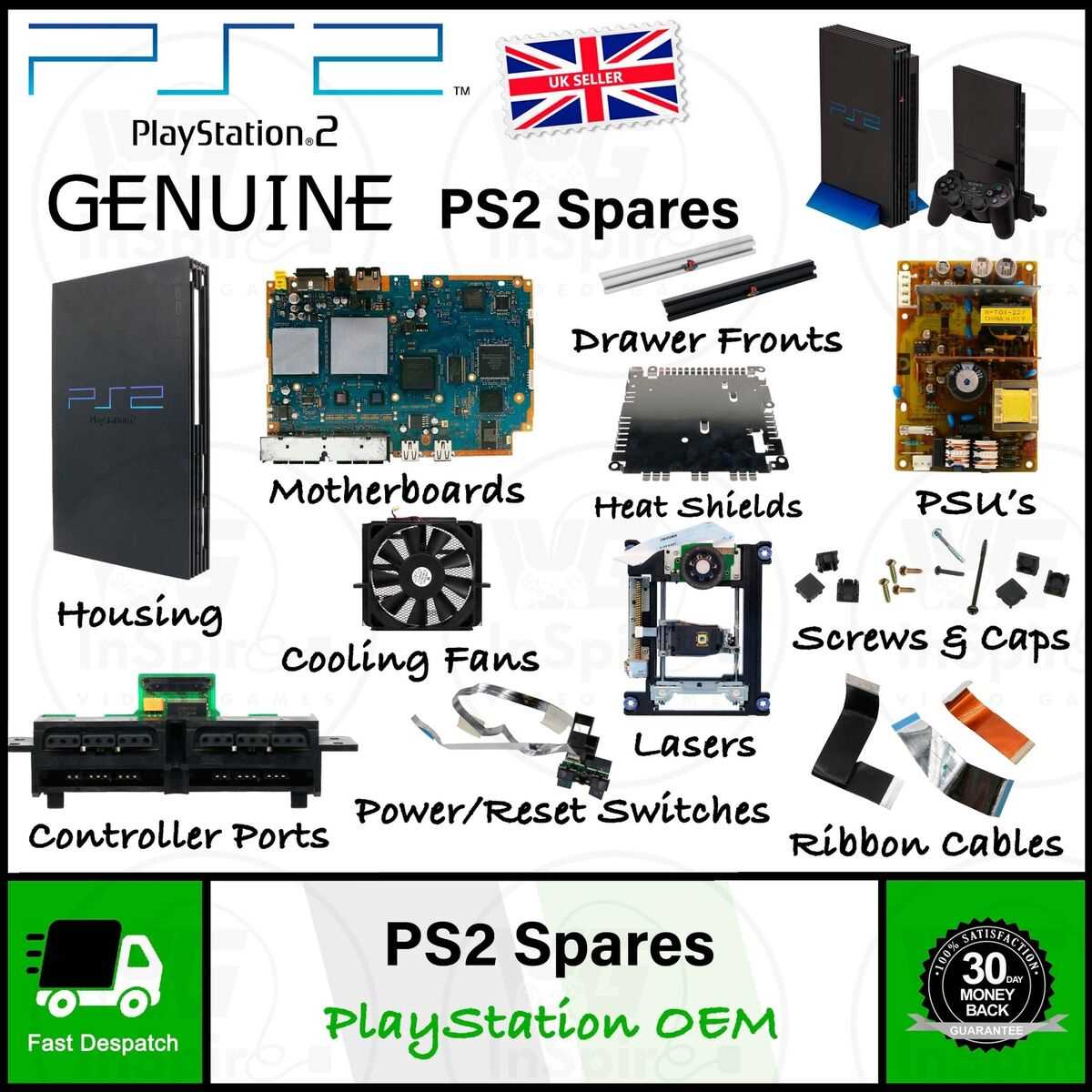 ps2 controller parts diagram