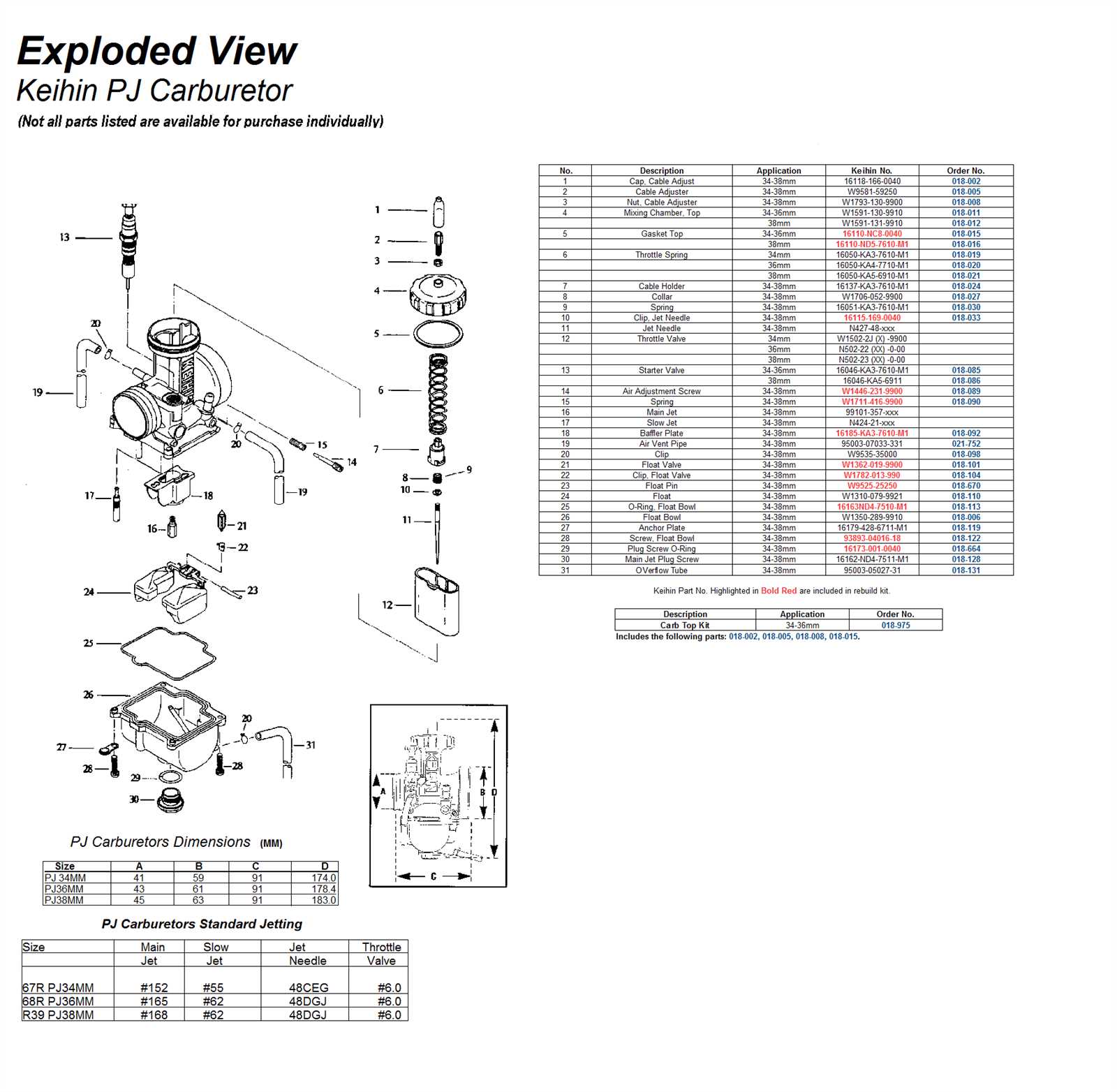 nikki 6100 carburetor parts diagram