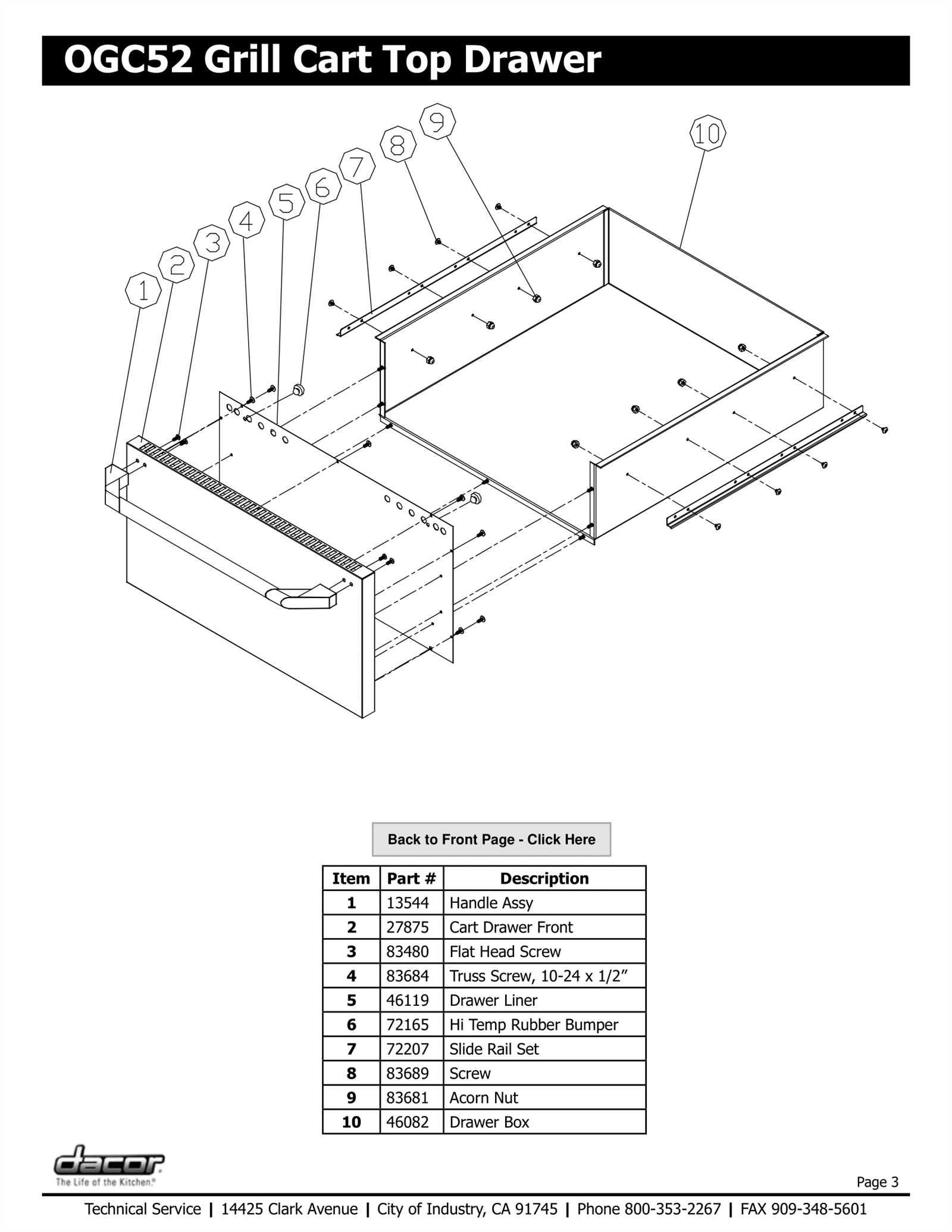 parts of a grill diagram