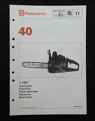 husqvarna 40 parts diagram