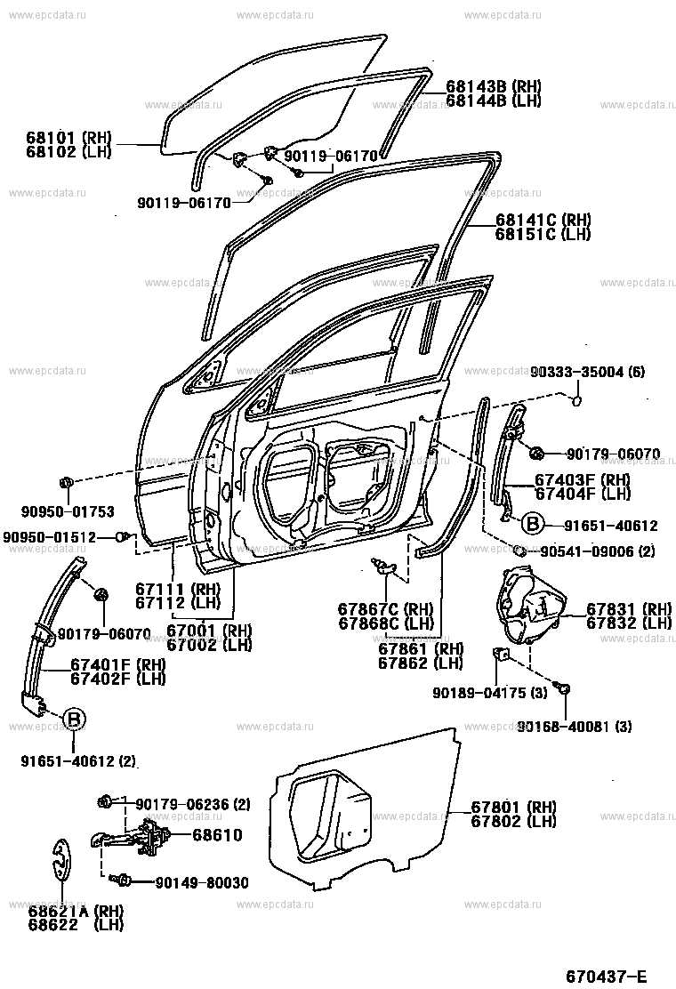 toyota avalon parts diagram