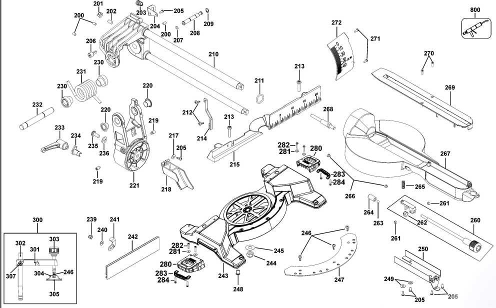 dewalt dw716 parts diagram