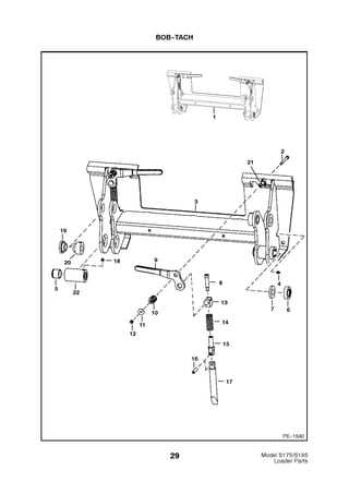 bobcat skid loader parts diagram
