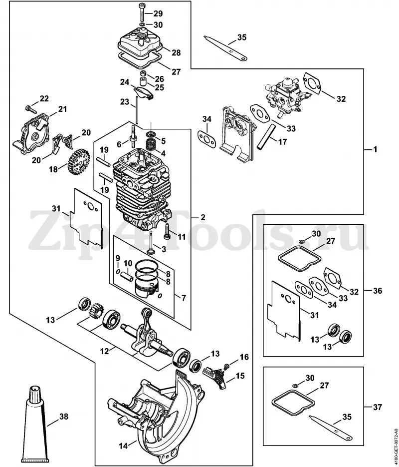 jonsered 260 parts diagram