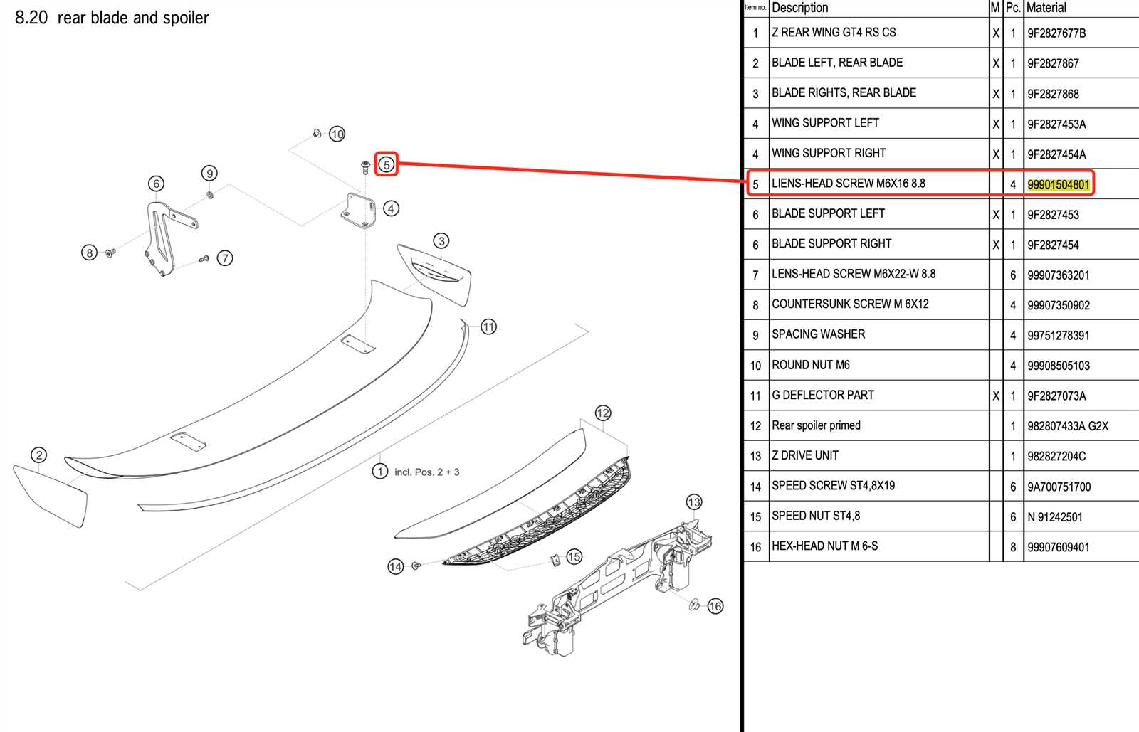 ford 8.8 parts diagram