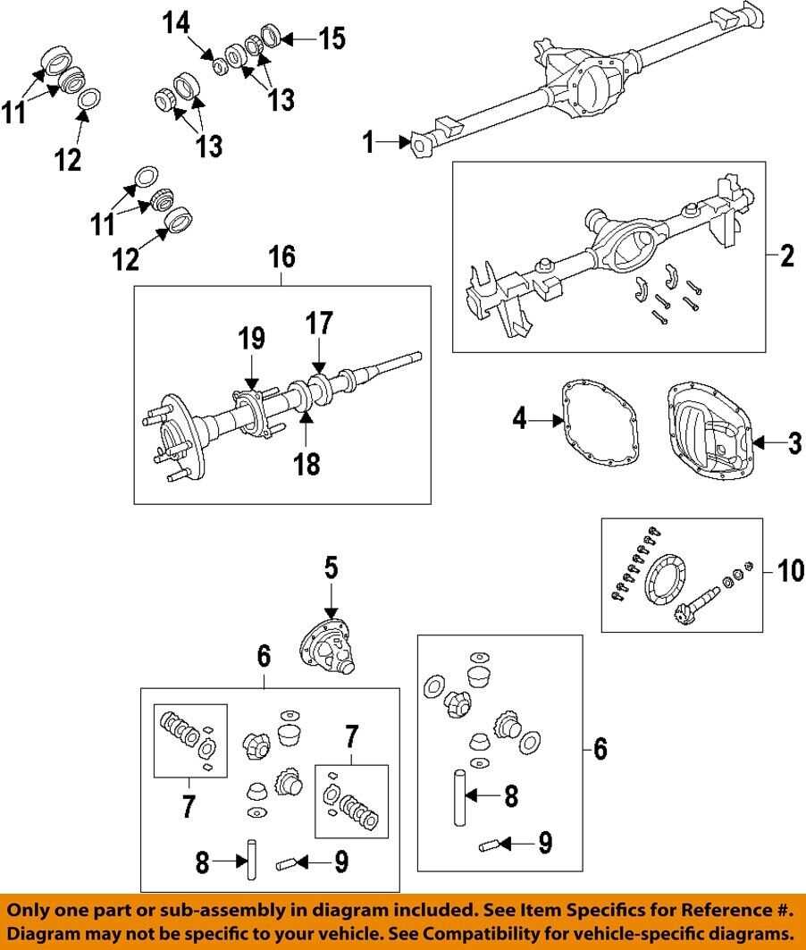 jeep wrangler front axle parts diagram