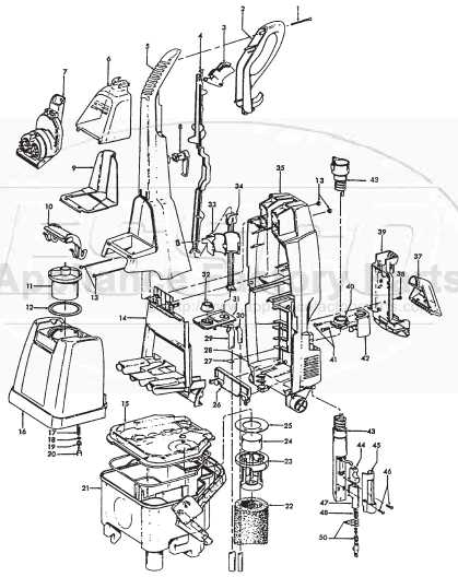 hoover max extract 77 parts diagram