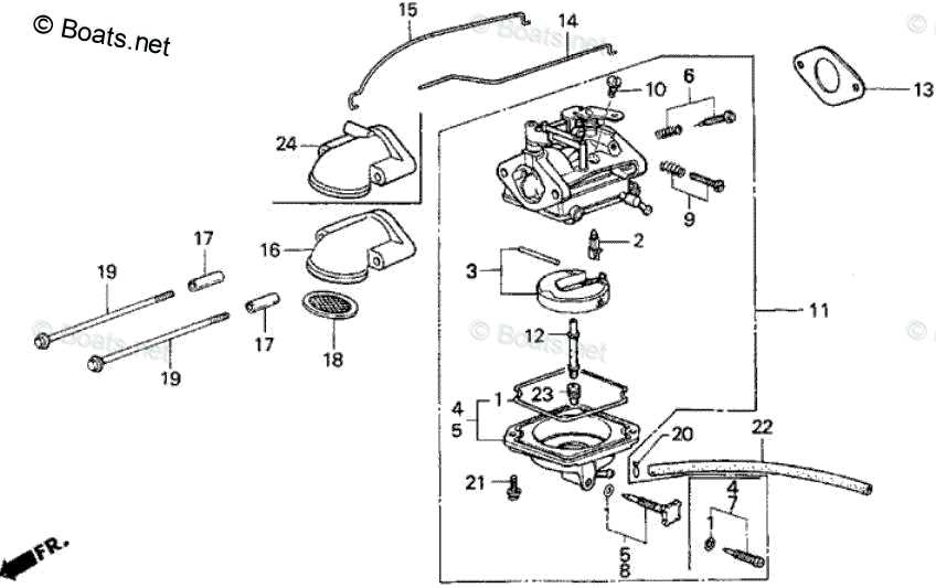 honda gx200 carburetor parts diagram